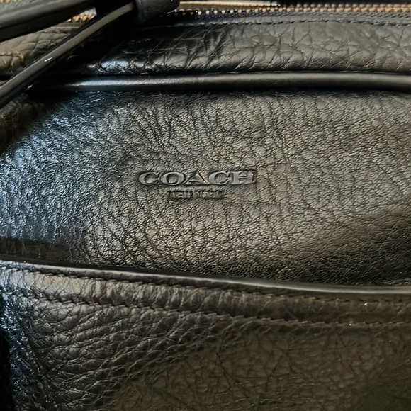 Vintage Coach briefcase messenger bag black with original paperwork receipt - Picture 5 of 16